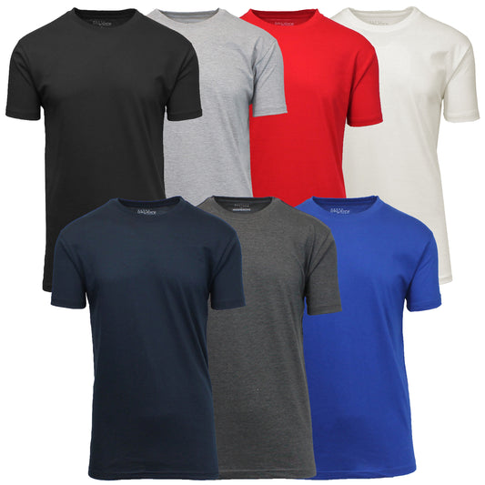 8-Pack Men's Short Sleeve Crew Neck  Cotton Blend Classic Tee (S-3XL) - GalaxybyHarvic