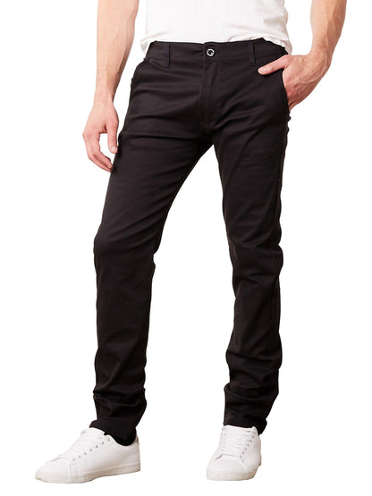 Men's Slim Fit Cotton Stretch Chino Pants - GalaxybyHarvic