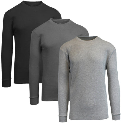 Men's Long Sleeve Thermal Shirts (3-Pack)