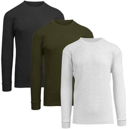 Men's Long Sleeve Thermal Shirts (3-Pack)