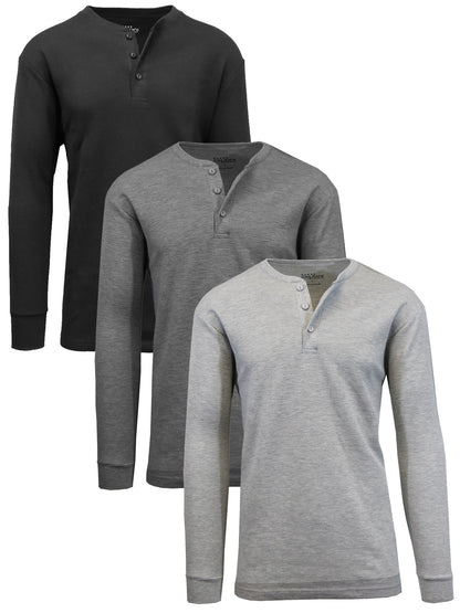 Men's Long Sleeve Thermal Shirts (3-Pack)
