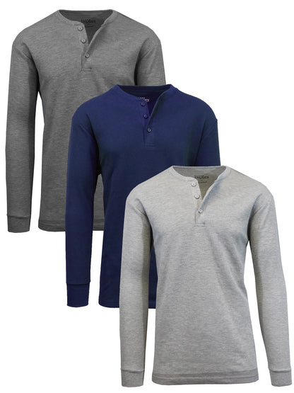 Men's Long Sleeve Thermal Shirts (3-Pack)