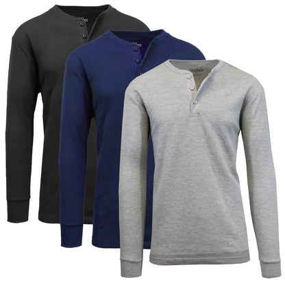 Men's Long Sleeve Thermal Shirts (3-Pack)