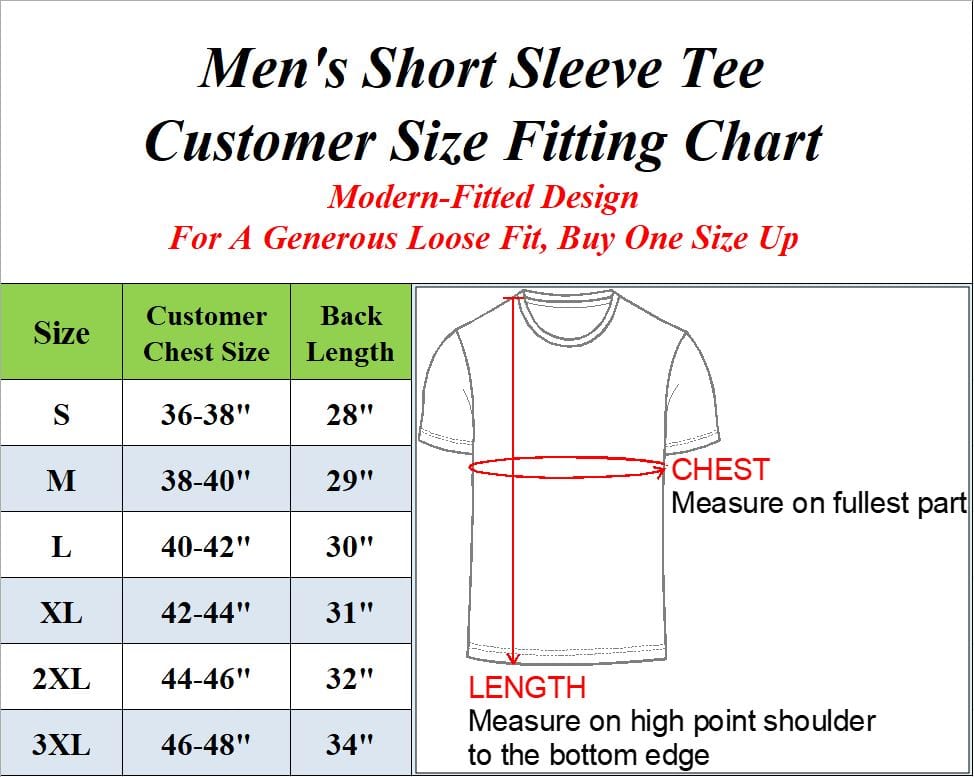 (6-Pack) Short Sleeve Crew-Neck Modern Fit Classic Tees (S-3XL ...