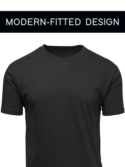 8-Pack Men's Short Sleeve Crew Neck  Cotton Blend Classic Tee (S-3XL)