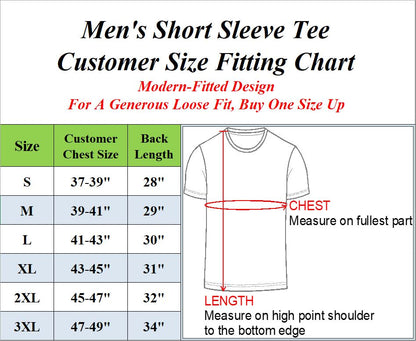 Mens Short Sleeve V-Neck Fitted T-Shirt Tees - GalaxybyHarvic