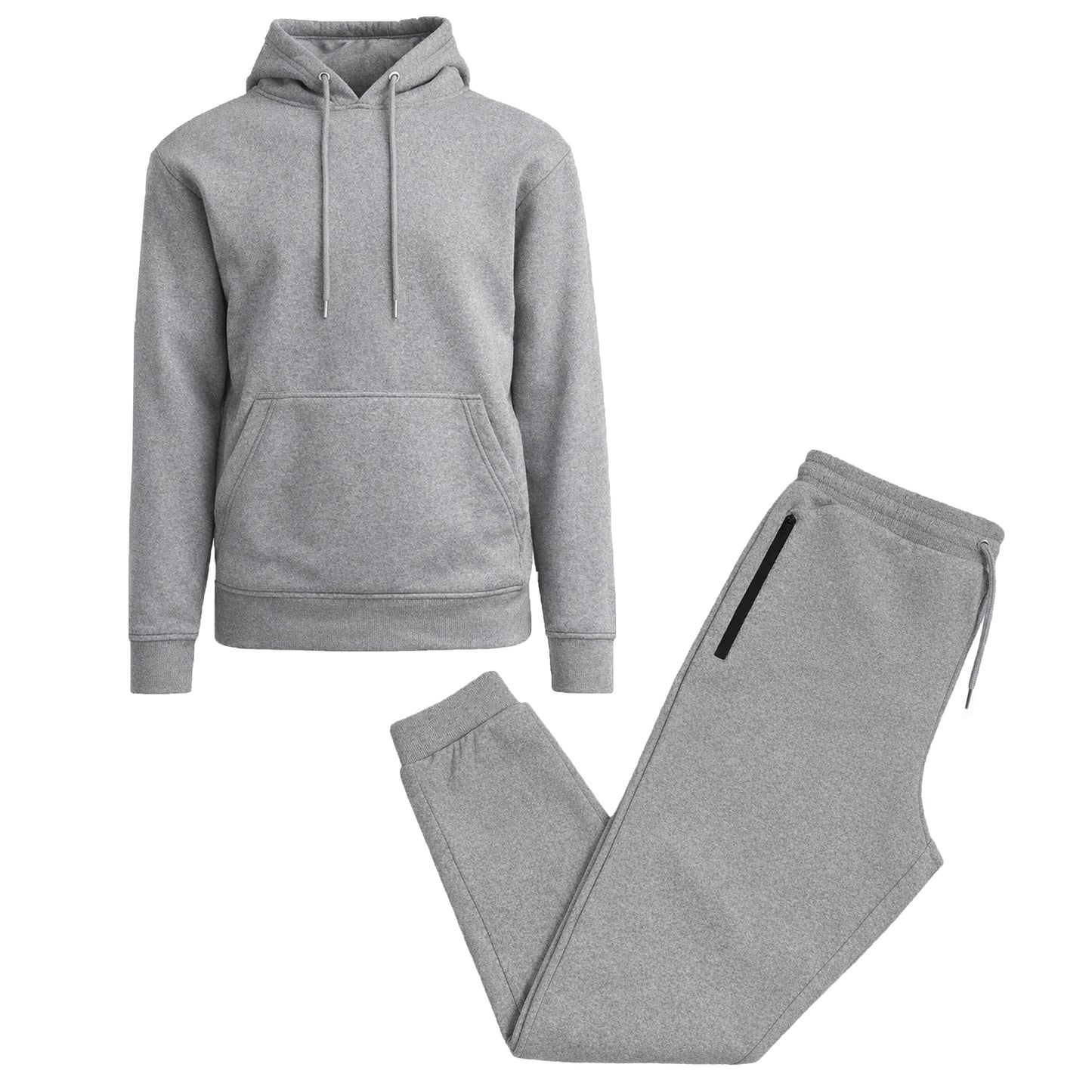 Men’s Soft Fleece Cotton Blend Pullover Hoodie & Sweatpants Jogging Set