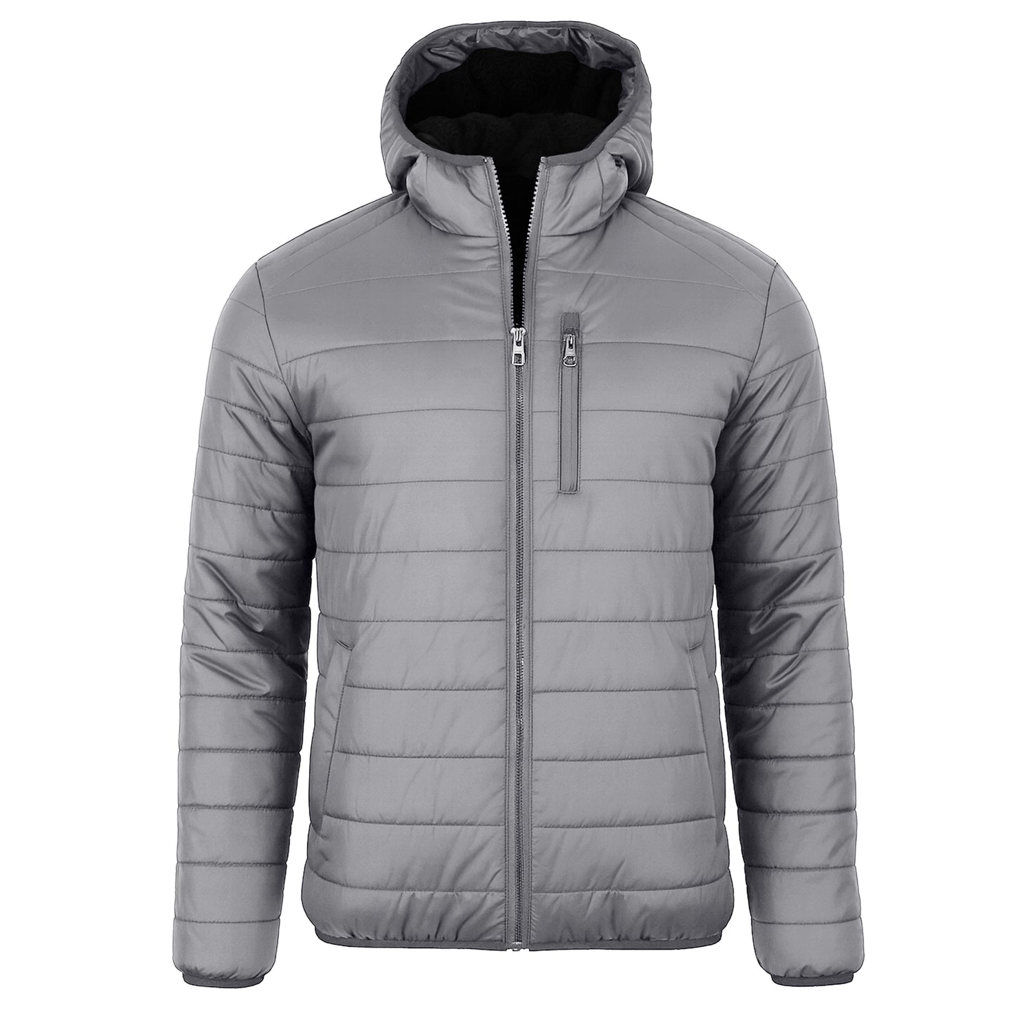 Men's Sherpa Lined Hooded Puffer Jacket