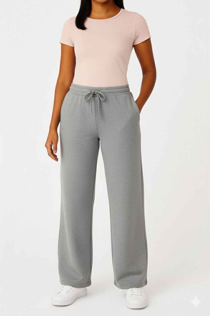 Women's Heavyweight Wide Leg Loose-Fit Fleece Sweatpants (S-2XL)