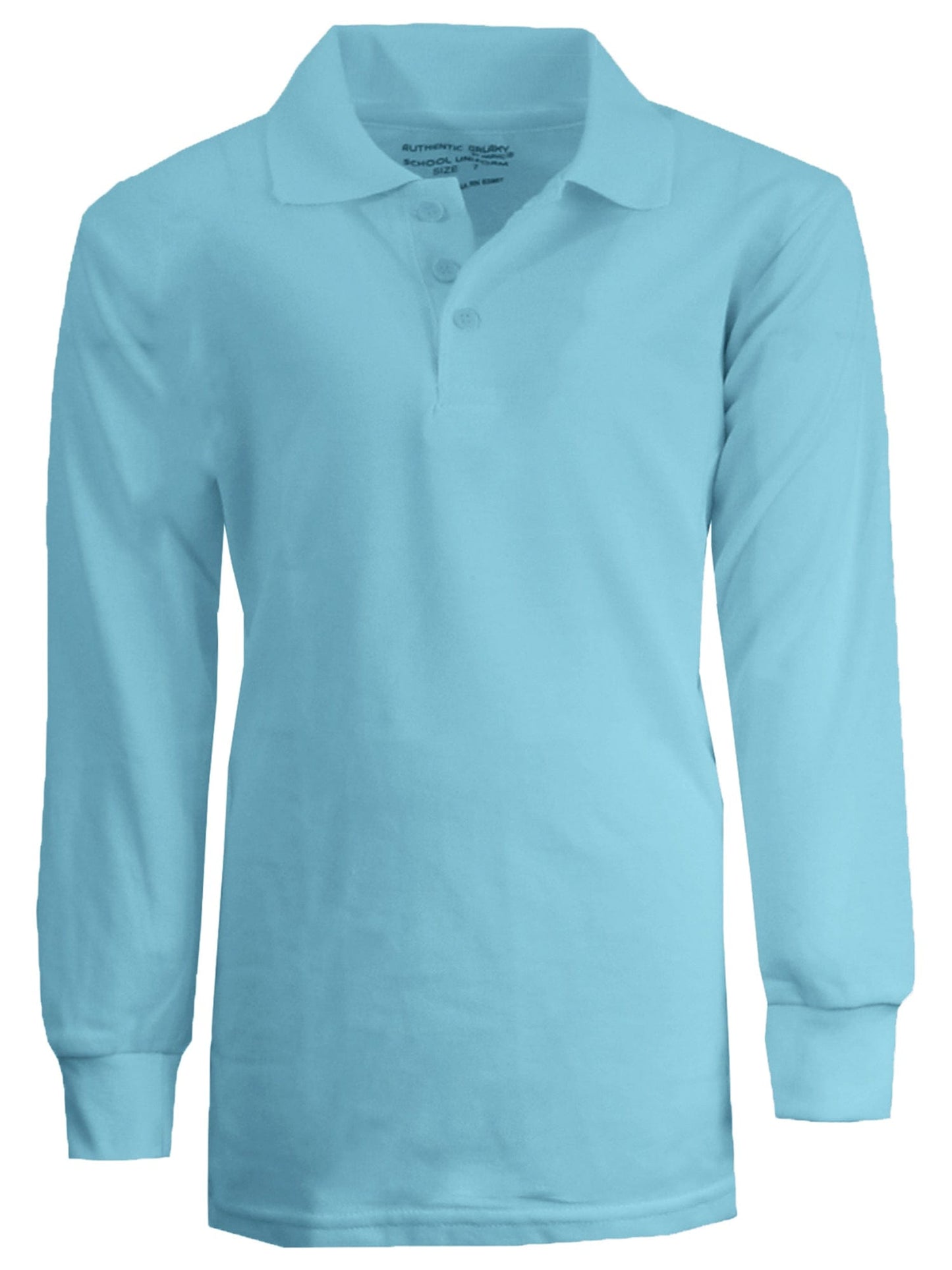 Boy's Long Sleeve Pique Polo Shirt - (Sizes 8-20) - GalaxybyHarvic