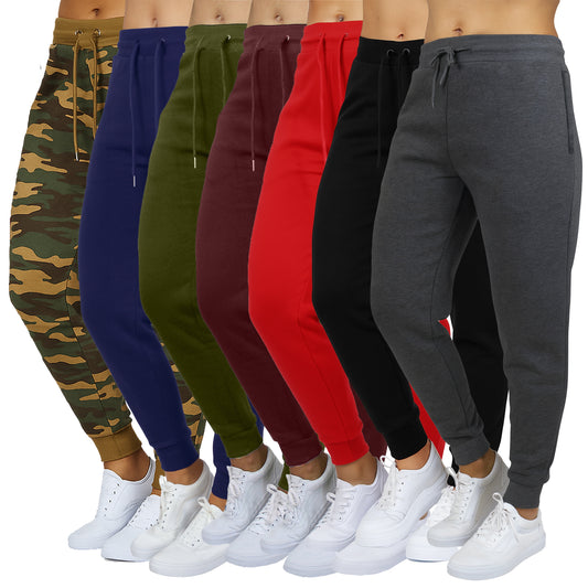 3-Pack Women's Loose Fit Fleece Jogger Sweatpants (S-5XL) - GalaxybyHarvic