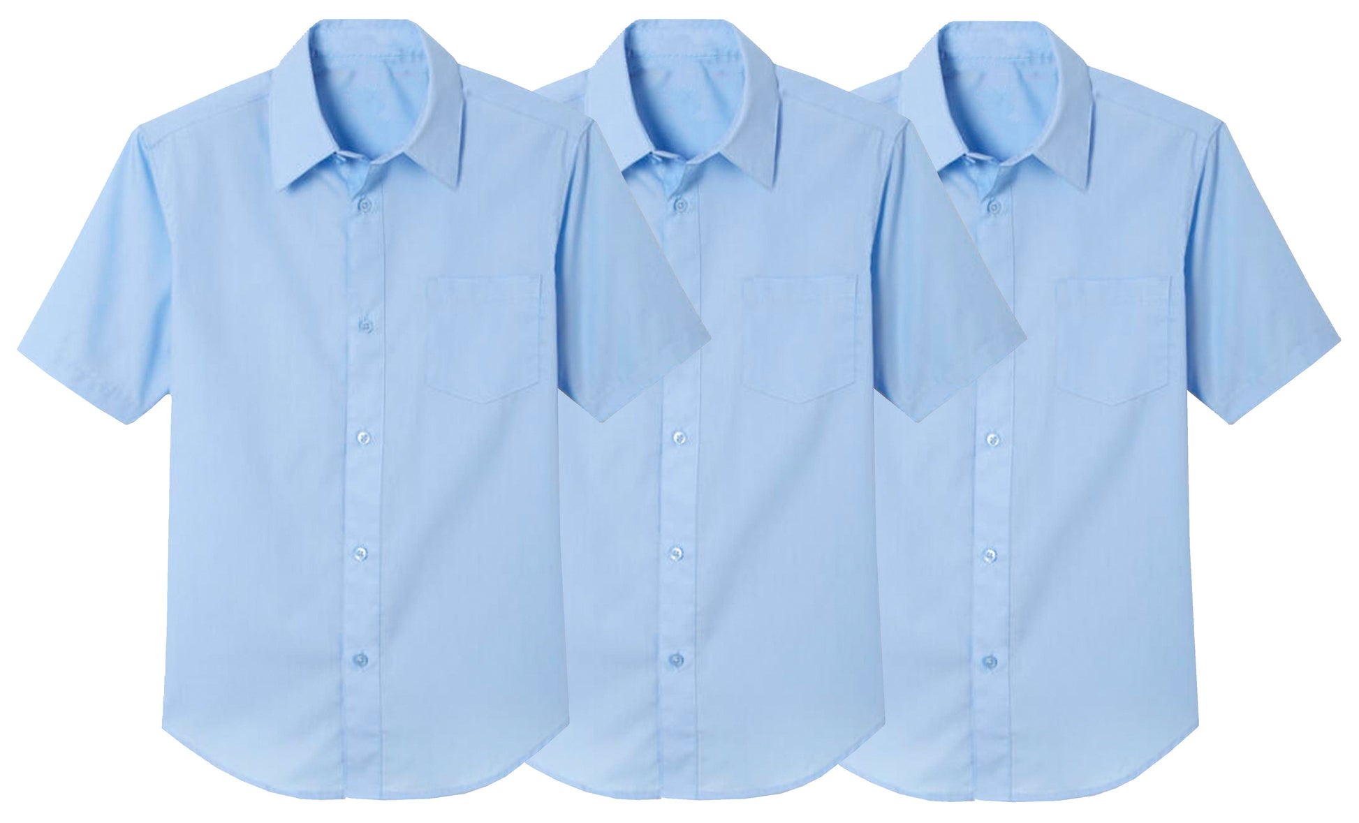 3-Pack Boys Short Sleeve Casual Dress School Uniform Shirts (Big Boys, GalaxybyHarvic 3-Pack Boys Short Sleeve Casual Dress School Uniform Shirts (Big Boys, GalaxybyHarvic