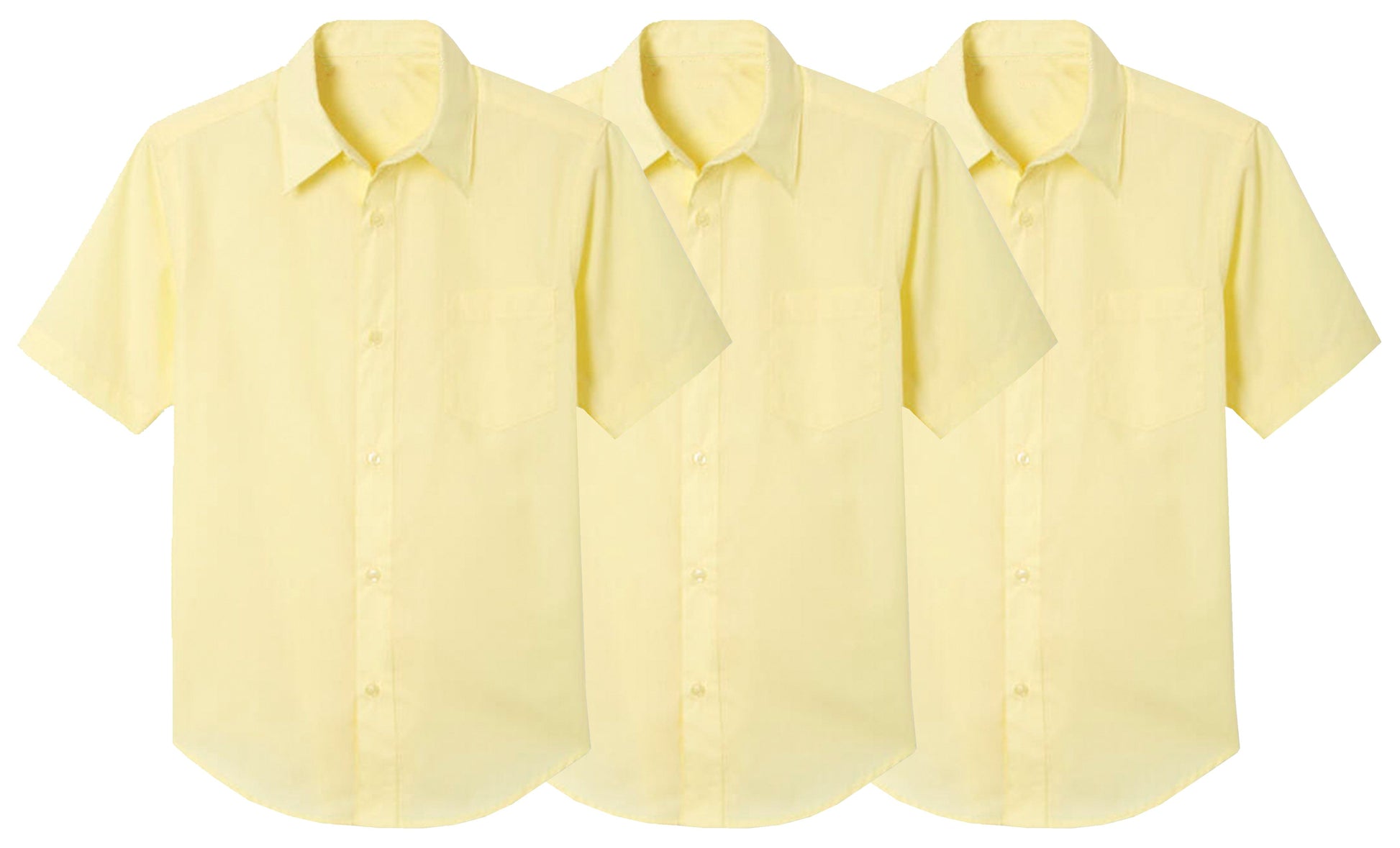 3-Pack Boys Short Sleeve Casual Dress School Uniform Shirts (Big Boys, Little Boys) - GalaxybyHarvic