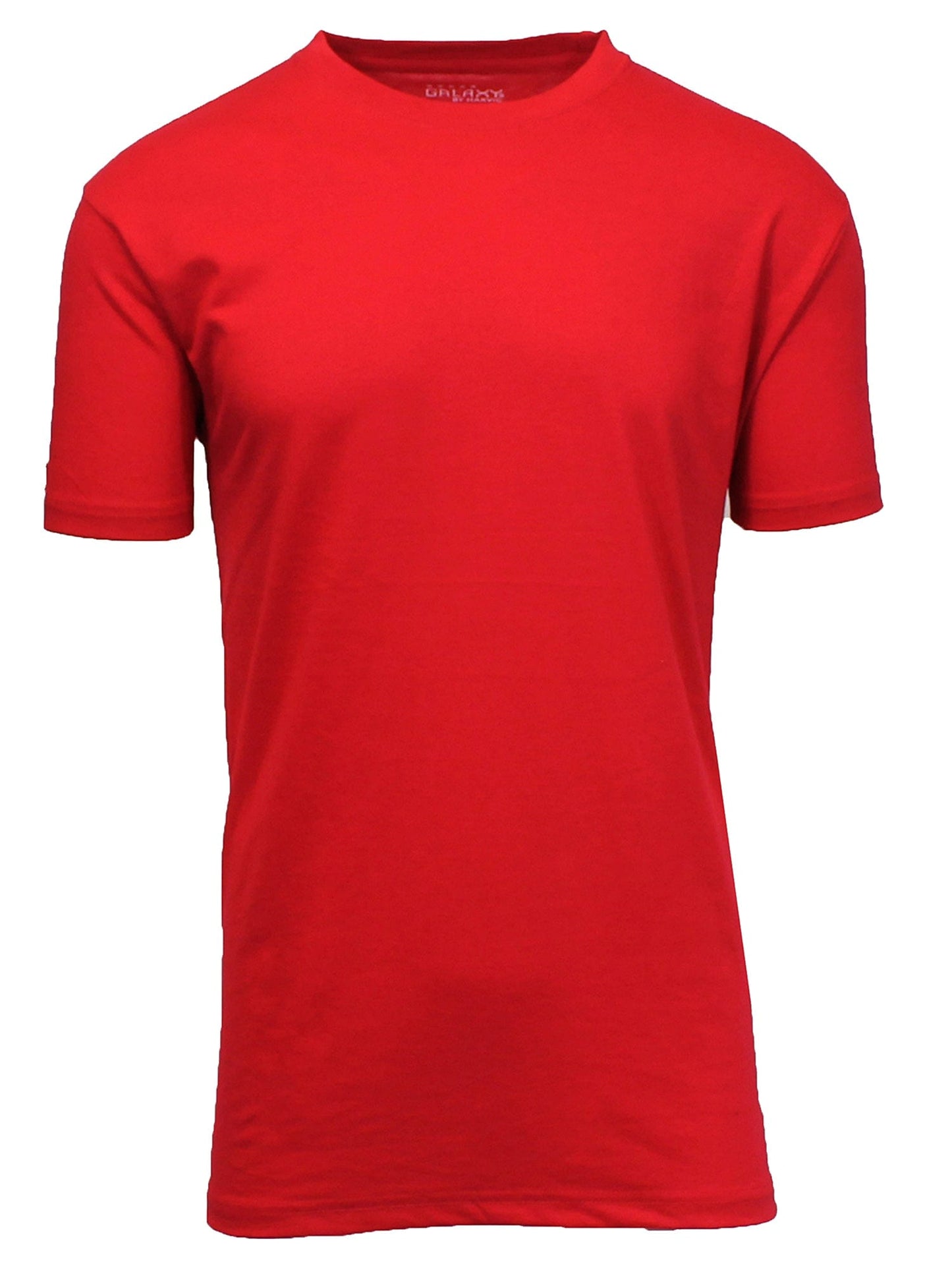 Camiseta clásica de mezcla de algodón de ajuste moderno con cuello redondo y manga corta para hombre (S-3XL) 