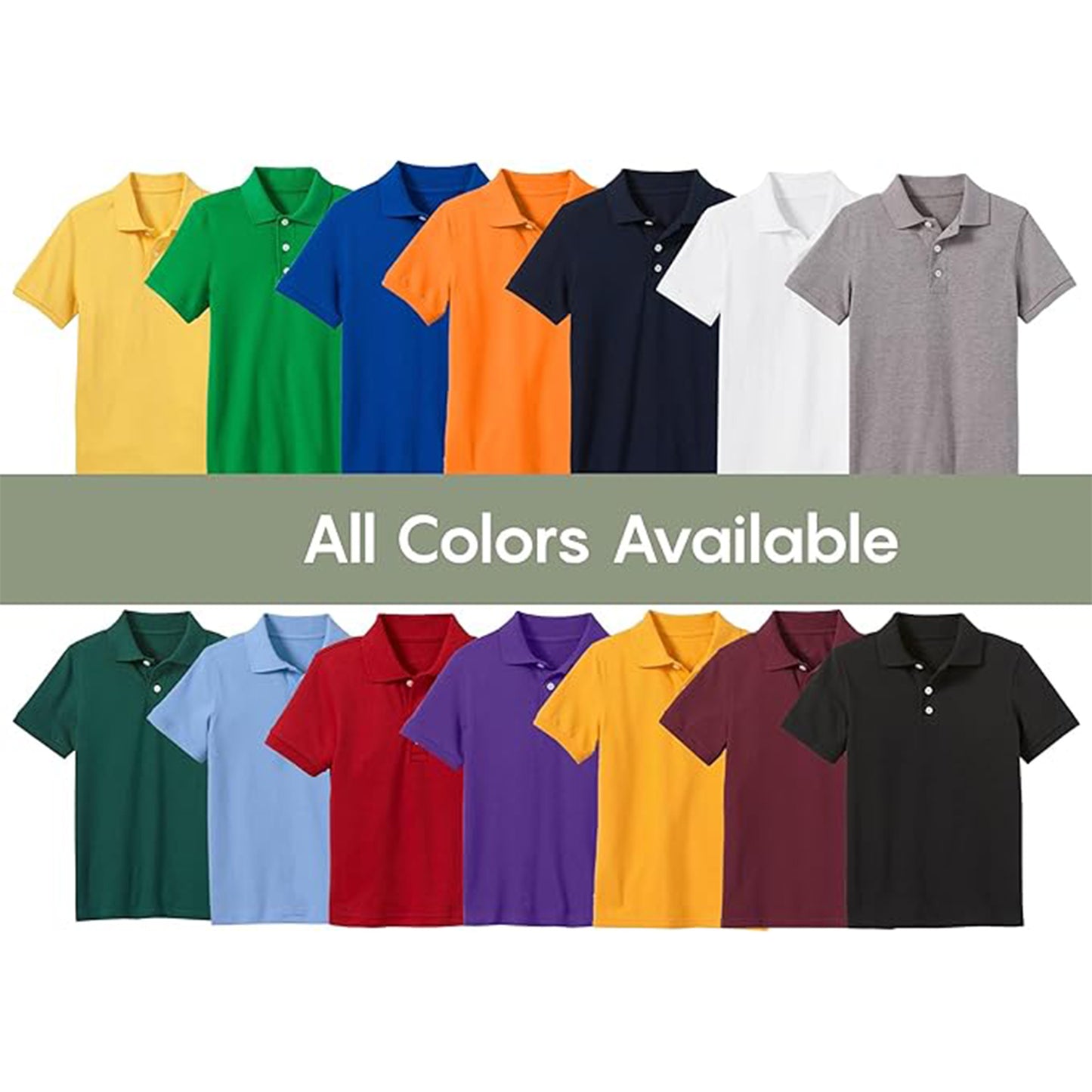 Young Boy's Short Sleeve Polo Shirt (Sizes 4-7) - GalaxybyHarvic