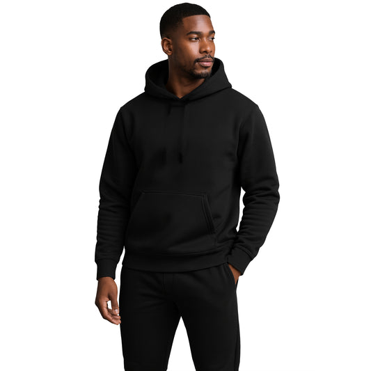 Men’s Heavyweight Soft Fleece Cotton Blend Pullover Hoodie & Sweatpants Jogging Set (S-2XL)