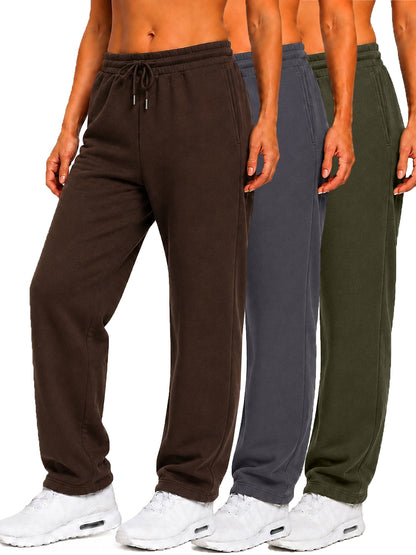 3-Pack Women's Loose Fit Fleece Jogger Sweatpants (S-3XL) - GalaxybyHarvic
