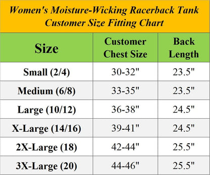 Women's Moisture Wicking Racerback Tanks (S-3XL) - GalaxybyHarvic