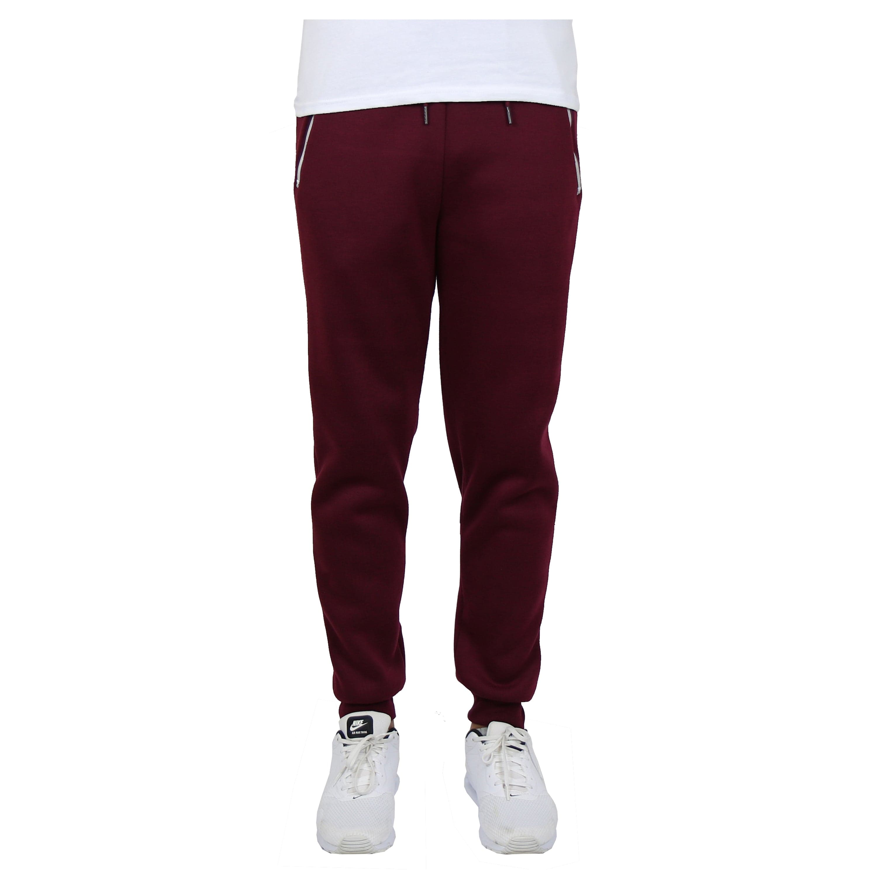 Men's Fleece Joggers with Contrast Zippers – GalaxybyHarvic