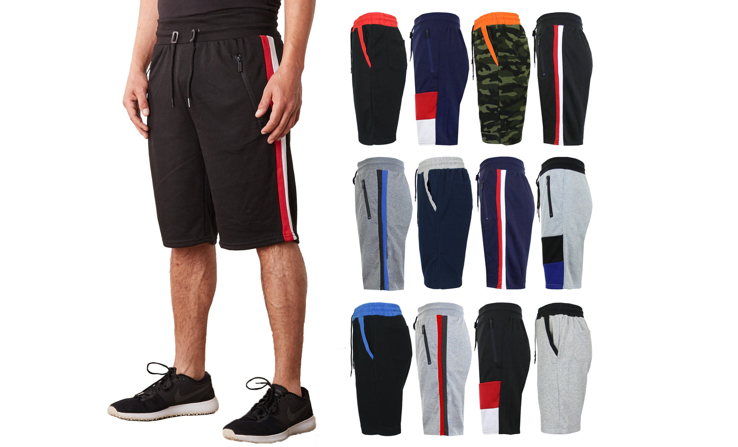 3-PACK Men's French Terry Sweat Shorts Casual Summer Set - GalaxybyHarvic