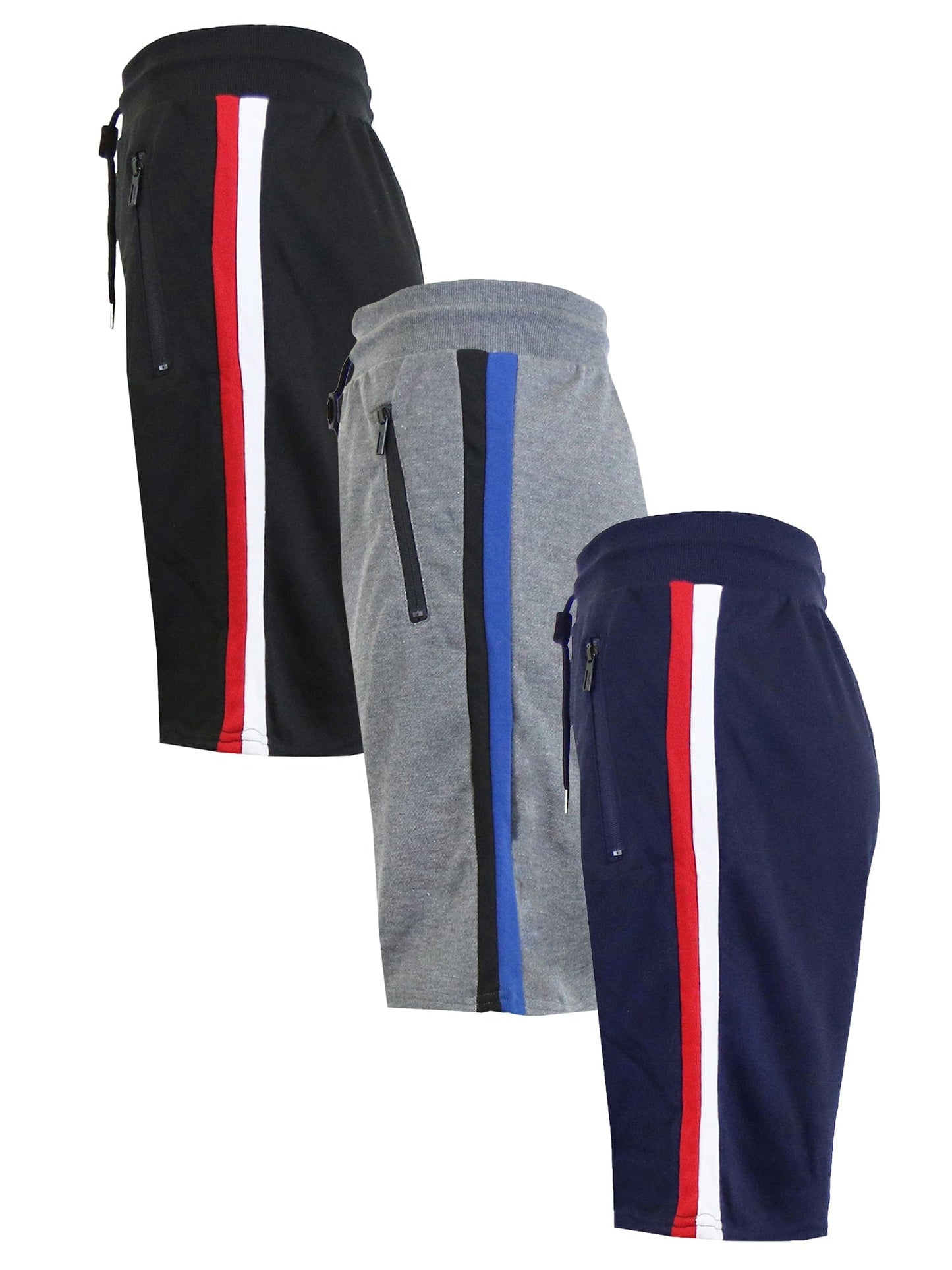 3-PACK Men's French Terry Sweat Shorts Casual Summer Set - GalaxybyHarvic