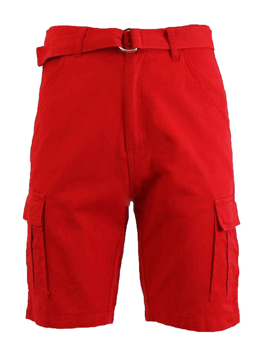 Men's Cotton Belted Cargo Shorts - GalaxybyHarvic