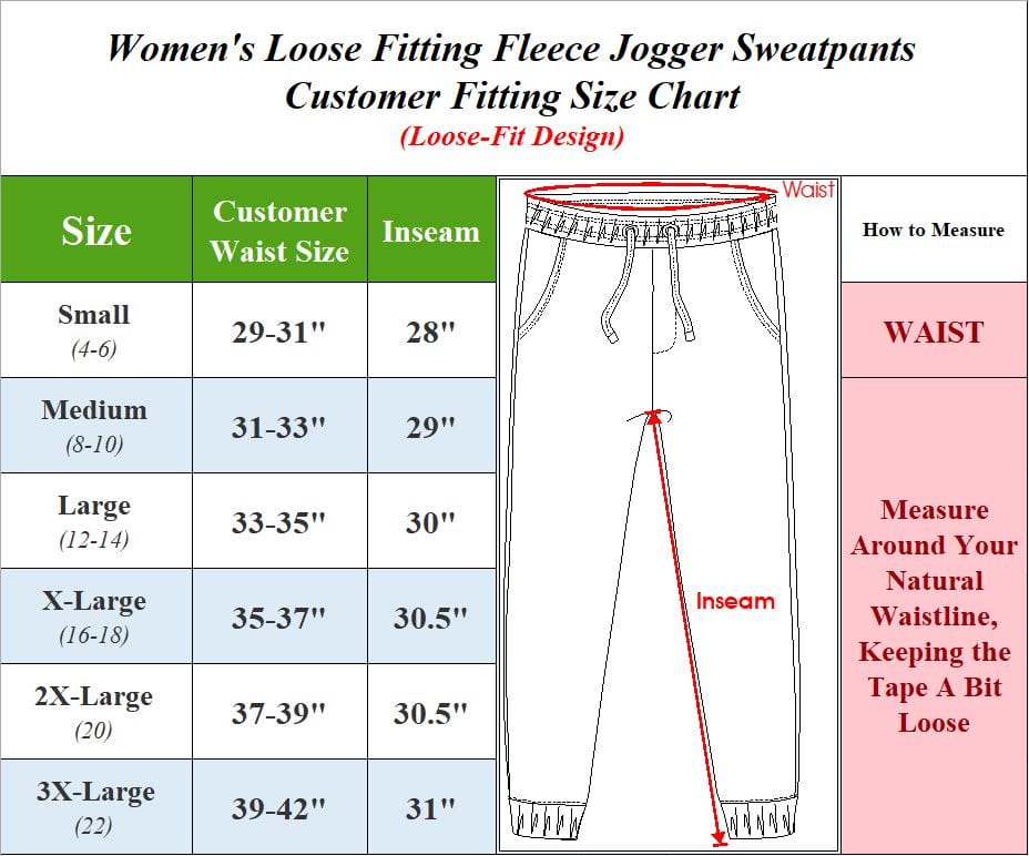 Women's Loose Fleece Fit Jogger Sweatpants - GalaxybyHarvic