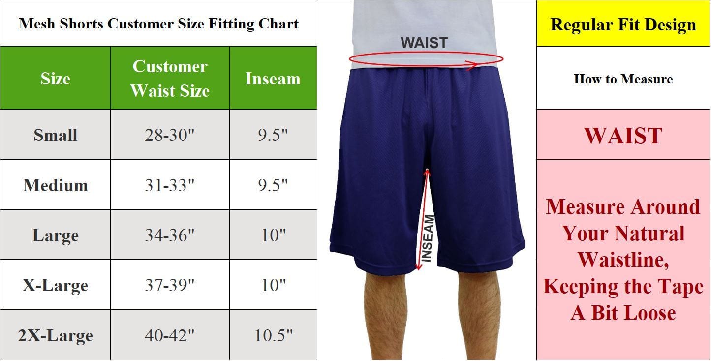 Men's Moisture Wicking Active Mesh Performance Shorts (S-2XL) - GalaxybyHarvic