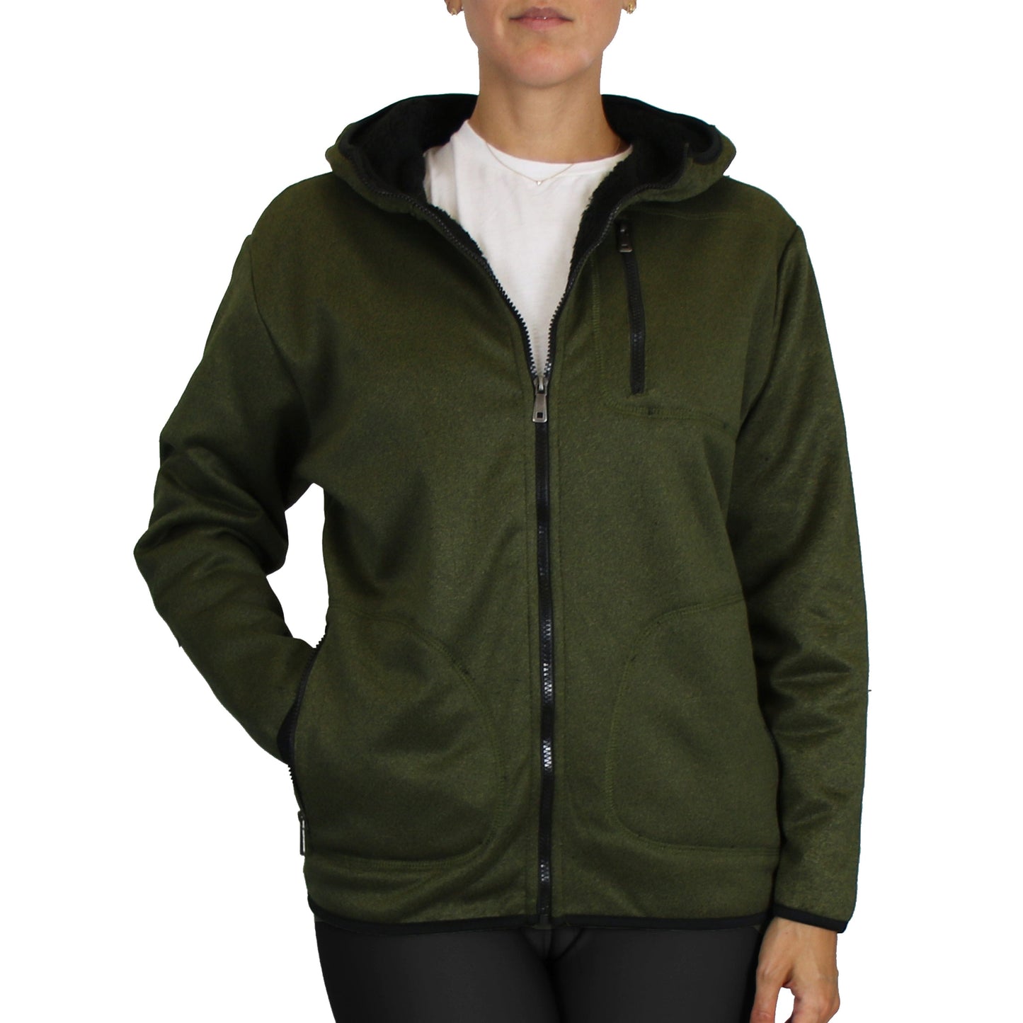 Amazon Womens Fleece Lined Zip Up Hoodie Amazon Essentials Hoodie