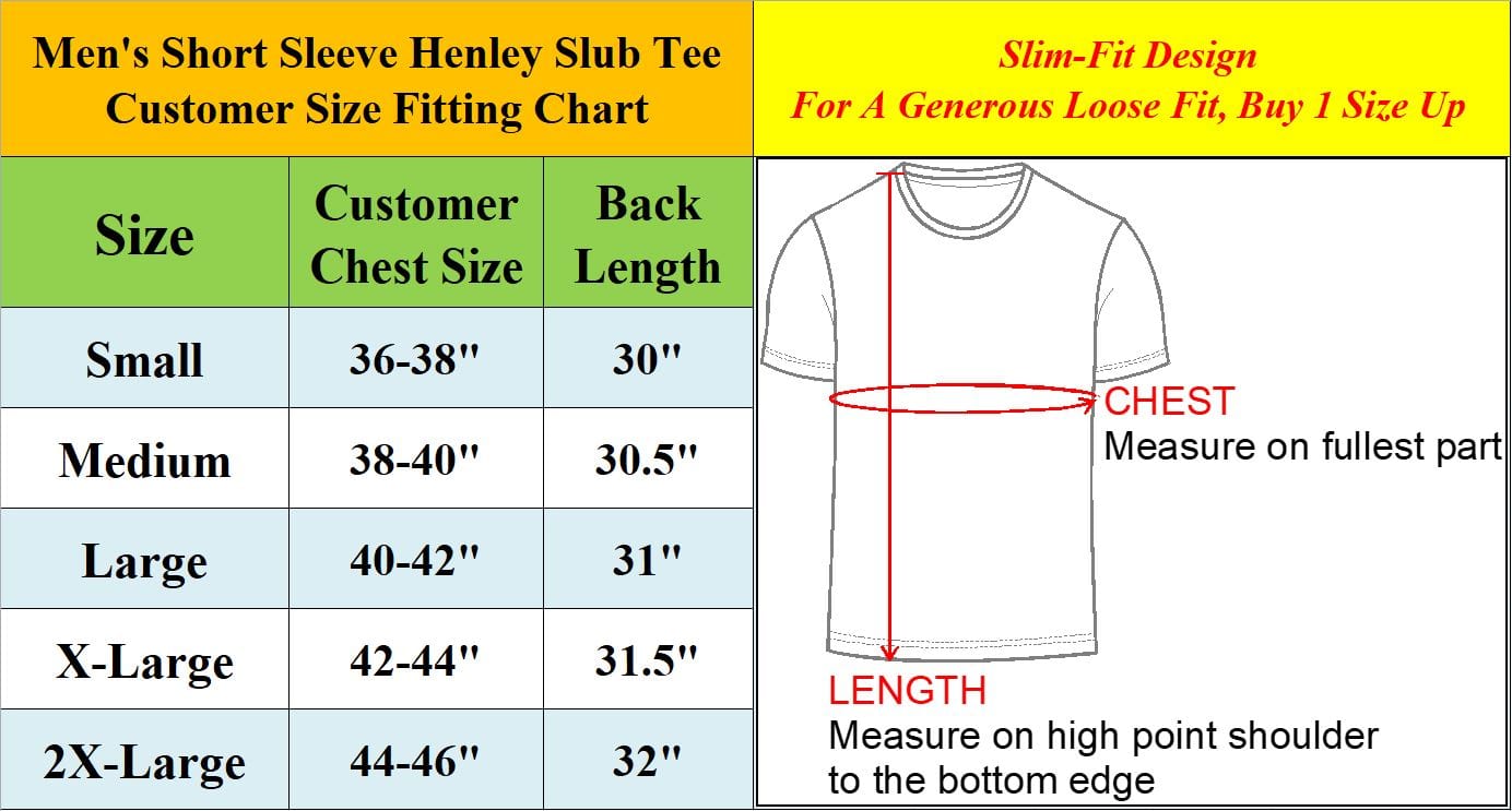 Men's Short Sleeve Henley T-Shirt - GalaxybyHarvic