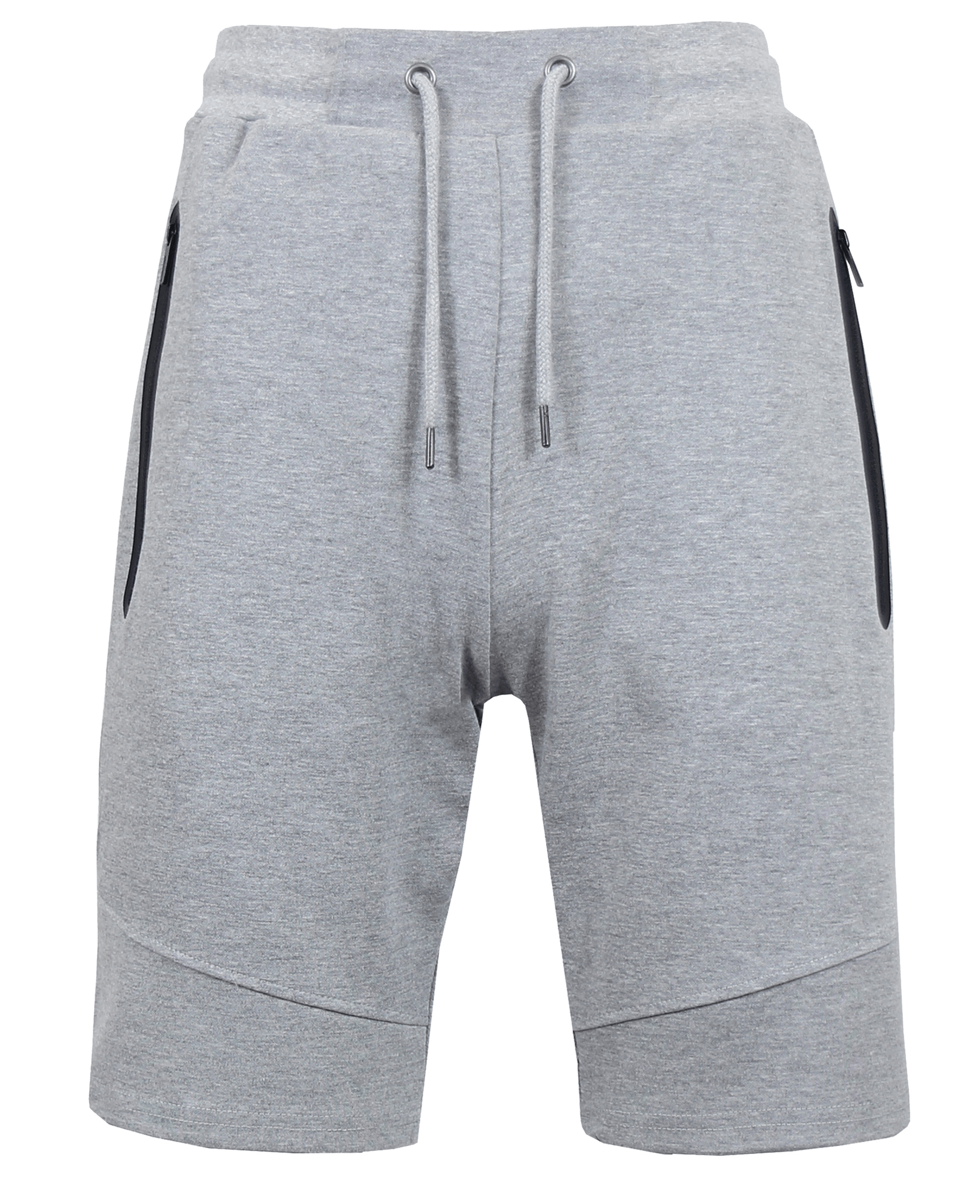 Sweat shorts top with zipper pockets