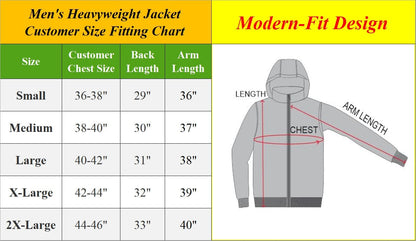 Men's Heavy Tech Parka Jacket with Fur Hood - GalaxybyHarvic