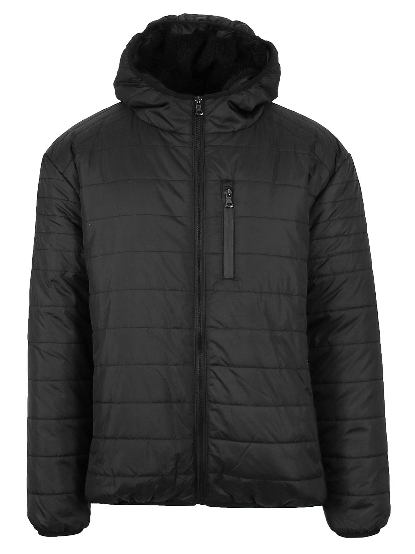 Men's Sherpa Lined Hooded Puffer Jacket - GalaxybyHarvic
