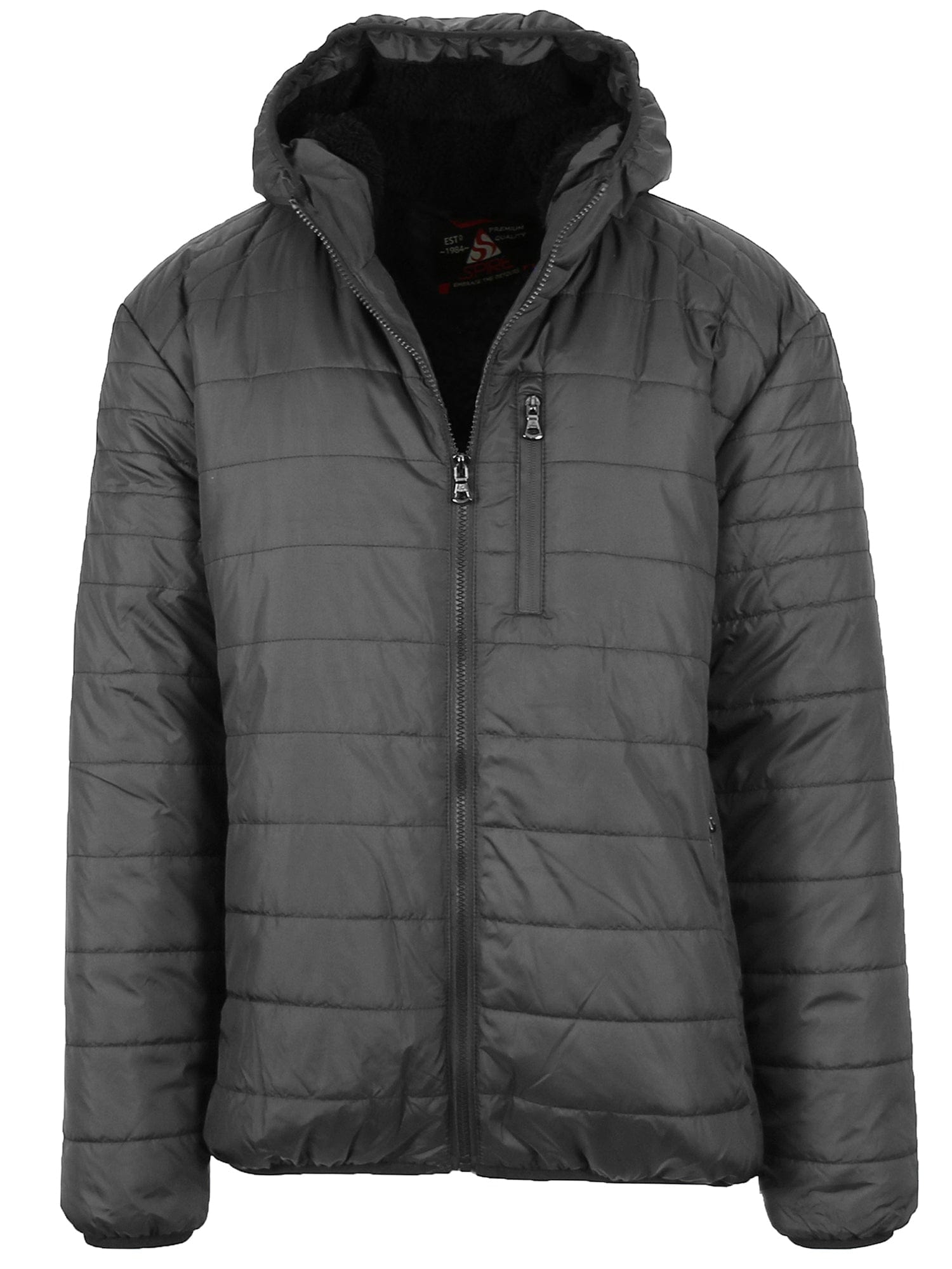 Men's Sherpa Lined Hooded Puffer Jacket - GalaxybyHarvic