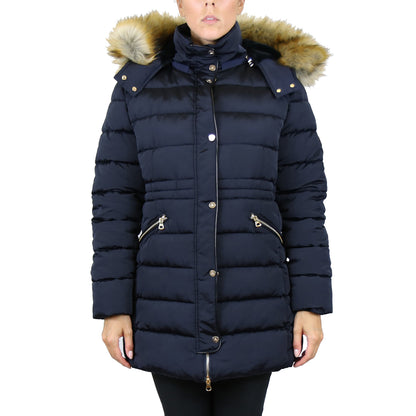 Women's Heavyweight Parka Jacket with Detachable Faux Fur Hood - GalaxybyHarvic