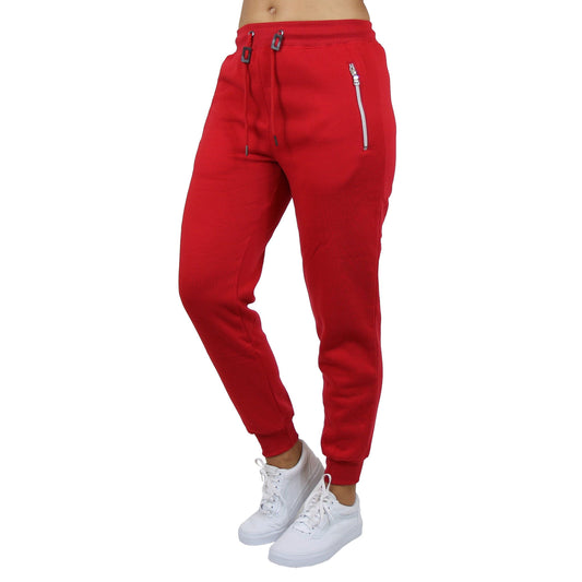 Women's Loose-Fit Fleece Sweatpants w/Zipper Pockets - GalaxybyHarvic