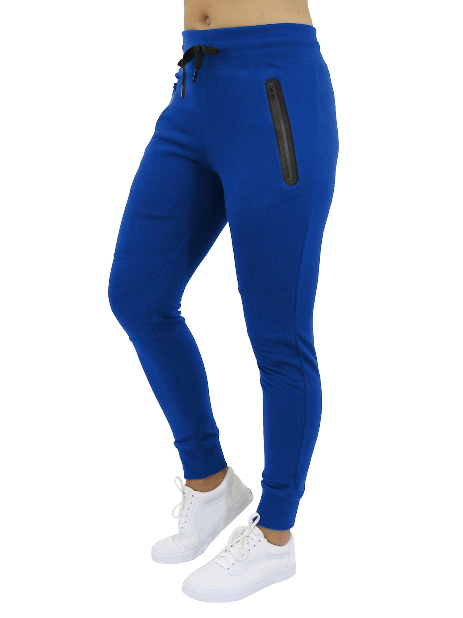 Women's Loose Fit Jogger Sweatpants with Zipper Pockets