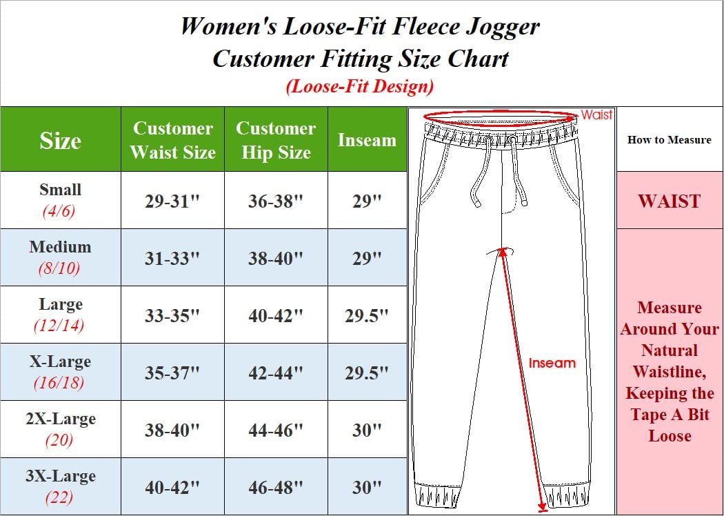 [3-Pack] Women's Loose-Fit Fleece Jogger Sweatpants with Zipper Pocket ...