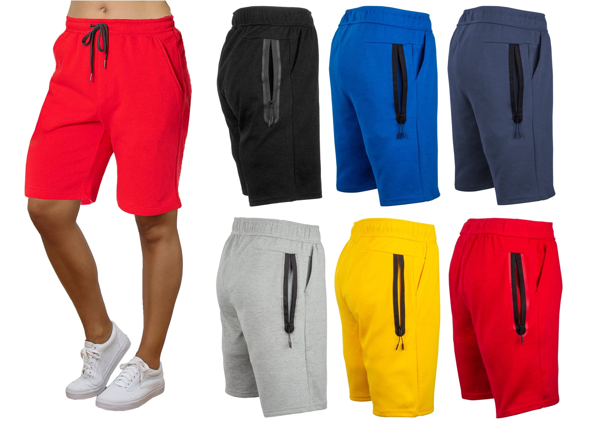 3-PACK Women's Tech Fleece Performance Active Shorts Set - GalaxybyHarvic